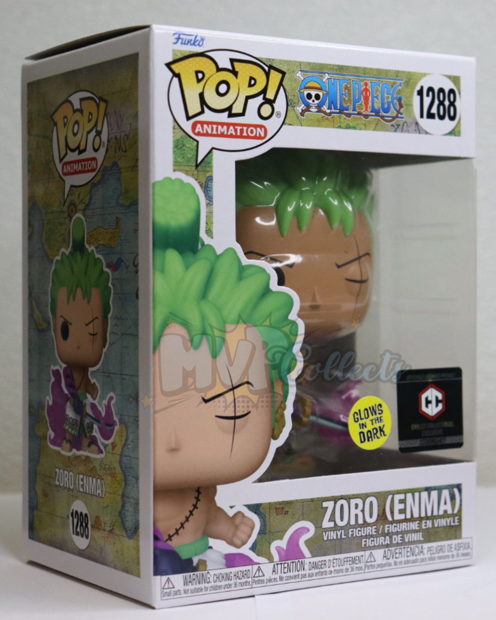 Funko Pop! Animation: One Piece - Roronoa Zoro Enma Glow-in-the-Dark  Exclusive