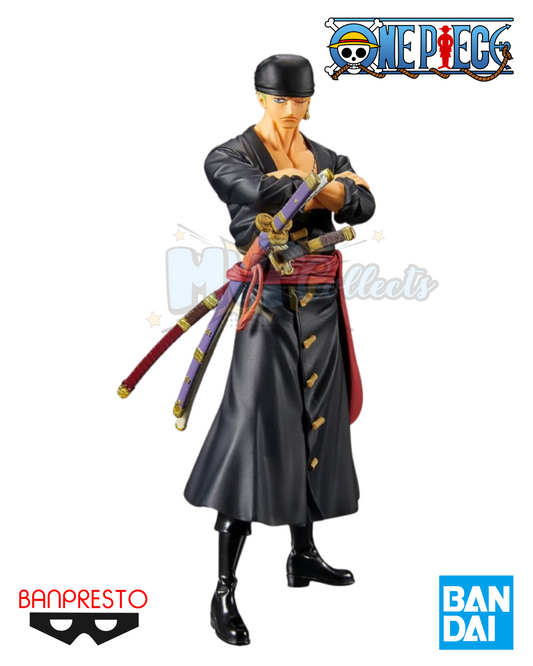 One Piece Roronoa Zoro Figure Banpresto DXF The Grandline Series Wanokuni