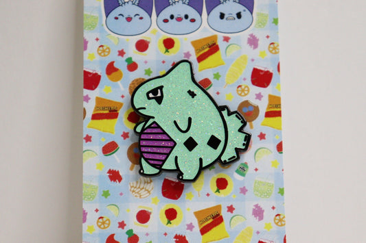 Larvitar Pin (GLITTER)