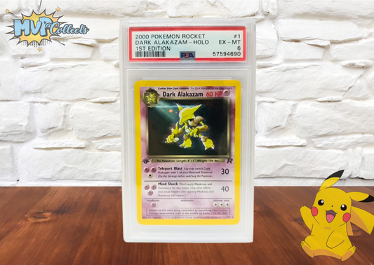 PSA 6 - DARK ALAKAZAM - HOLO - #1 - 1ST EDITION