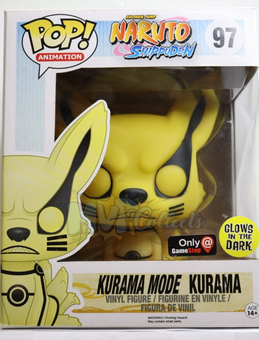 Animation - Kurama mode Kurama (Naruto Shippuden) Exclusive Glow in the Dark  Funko POP! #97