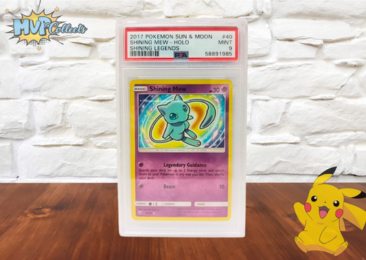 PSA 9 - SHINING MEW - HOLO - #40