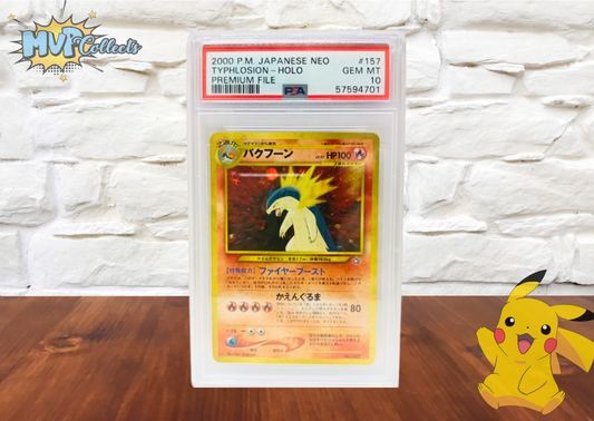 PSA 10 - TYPHLOSION - HOLO - Japanese Neo - #157