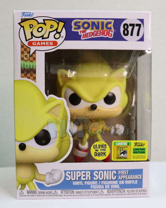 Games - Super Sonic (First Appearance) Glow SDCC Funko POP! #877