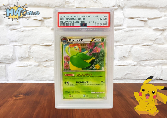 PSA 10 - BELLOSSOM - HOLO - 1ST EDITION- Japanese - #004