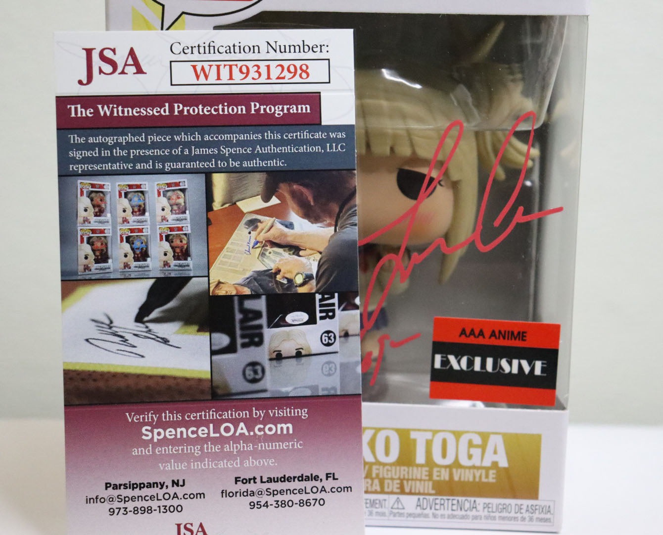 Signed Funko outlets pop toga